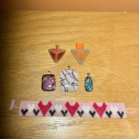 Handmade Penchants and Bracelet - Picture 1 of 4